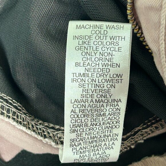 Democracy Jeans Womens Size 4 Pink Ab Technology Straight Skinny Mid Rise Denim - Picture 9 of 14